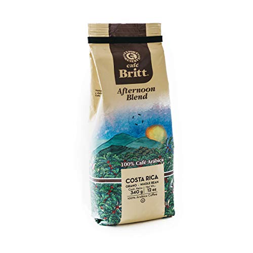 Café Britt® - Costa Rican Afternoon Blend Coffee (12 Oz.) (3-Pack) - Ground, Arabica Coffee, Kosher, Gluten Free, 100% Gourmet & Medium Roast #TOP3