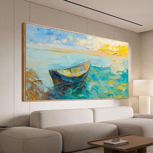 Tableau mural paysage marin grande toile pour habiller un grand mur vide