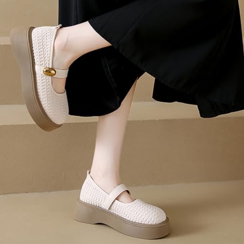 Ballet Flats Platform T Strap Mary Janes NICO×ASH Women's Mary