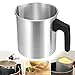 SOOTOP Bougie Faisant la cruche, cruche en métal pour Faire Fondre la Cire, Fondant la Tasse de Cire Fondant la Bougie Pot Faisant la Casserole versante pour la Maison Bricolage Bougie Magasin [1.2L]