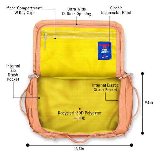 Baboon to the Moon Go-Bag Mini 32L – Detachable Straps, Small Duffle Bag for Travel, Gym Bag for Women, Mens Travel Bag, Duffel Bags for Traveling, Travel Duffel Bags for Women (Sunset Coral)4