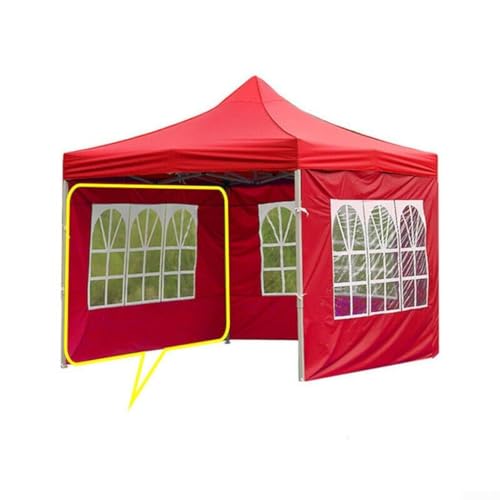 Besshepplo Cenador de jardín de pared lateral de tela Oxford resistente a la intemperie, para 3 x 3 m, tienda de campaña para eventos al aire libre, bodas, fiestas, camping, festivales, color blanco