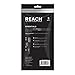 Reach Essentials Toothbrush with Toothbrush Caps, Multi-Zoned Angled Soft Bristles, Contoured Handle, Tongue Scraper, 6 Count