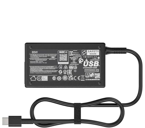 Image of WISTAR New Slim 65W Watt USB Type C Laptop Charger for HP Spectre X360, Envy X360, Computer Chromebook EliteBook X360 OmniBook Zbook ProBook Elite X2 Replacement AC Adapter