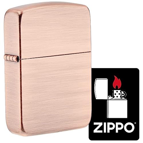 ジッポー(Zippo) ライター 防風 真鍮製 両面加工 1941 レプリカ 特製ステッカー付き カッパー 1941-3