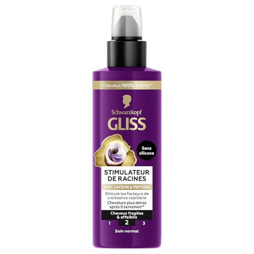 Gliss - Schwarzkopf -Soin fortifiant de longueurs - Longueurs renforcees- Chevelure plus dense -Sans silicone - Cheveux fragiles et affaiblis -Haptiq system et cafeine - Cheveux 100% plus forts- 100ml