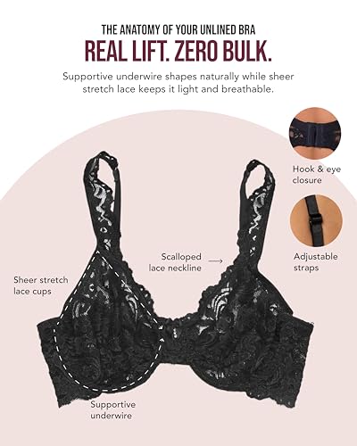 Image of Smart & Sexy Women's Signature Lace Unlined Underwire Bra