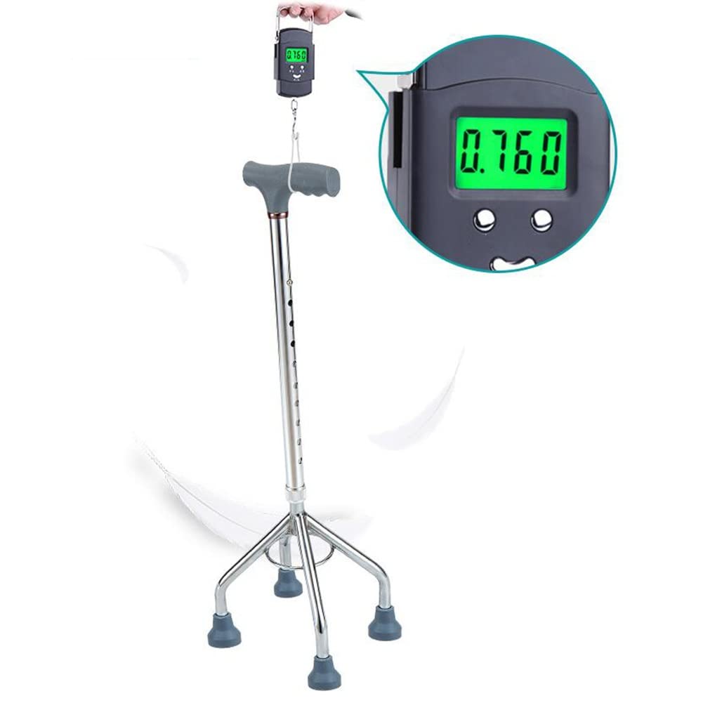 Muletas ergonómicas de Cuatro Patas, muletas para Ancianos con Puntas Antideslizantes, bastón Ligero para Caminar