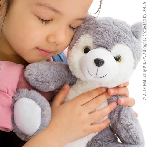 Wolf Backpack, Wolf Toys for Kids 3-5, Toddler Husky Stuffed Animal Gifts for 2 3 4 5 Year Old Girl Boy by Naturally KIDS - Used condition - US$26.89