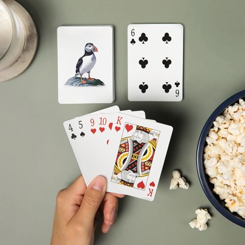 Lantern Press Puffin, Icon, 52 naipes tamaño póker miniatura 2