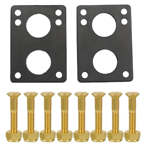 vanpro Longboard Skateboard Risers Trucks pad 1/4 6mm Riser Natural Rubber for Preventing Wheelbite
