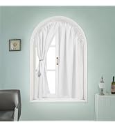 SHERY Window Shades Half Circle Window Shades Arch Window Curtains Arc Curtains for Door Arch Doo...