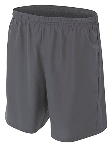 Short de football graphite A4 pour homme taille XL avec coupe legere 7 pouces