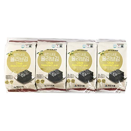 Taekyoung Olive Seaweed Tray Type 8 x 4g