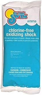 In The Swim Chlorine-Free Pool Shock – Quick Dissolving, Fast-Acting, Shock-Oxidizer for Swimming Pools, Spas, and Salt Chlorinated Pools Compatible - 12 x 1 Pound Bags