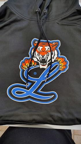 Dominican Baseball Team - Tigres del Licey Hoody Tigre Logo F244 (US, Alpha, Large, Regular, Regular, Black)2