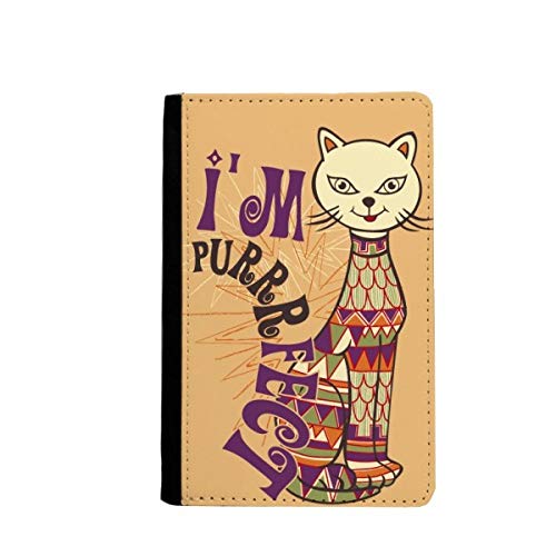 Étui portefeuille coloré pour passeport chat - Porte-documents de voyage