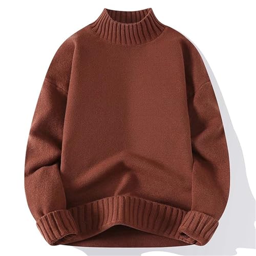 Men's Casual Crewneck Pullover Sweater Fashionable Comfortable Warm Long Sleeved Slim Fit Knitted Sweater2