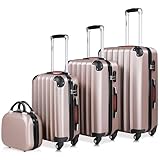 GUSCIO RIGIDO: realizzati in polimero ABS di alta qualità, le valigie e il beauty case offrono la massima protezione. Questo set di trolley da viaggio è l´ideale: robusto, durevole e facile da pulire, perfetto per qualsiasi tipo di viaggio.