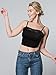 Bencailor 4 Pcs Womens Lace Cami Bralettes Spaghetti Strap Crop Tops Bandeau (XXX-Large,Black, Gray, Beige, White)