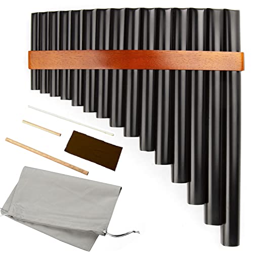 15 Pipes Pan Flute G Key Chinese Traditional Musical Instrument Pan Pipes Woodwind Instrument (Left Hand) #TOP4