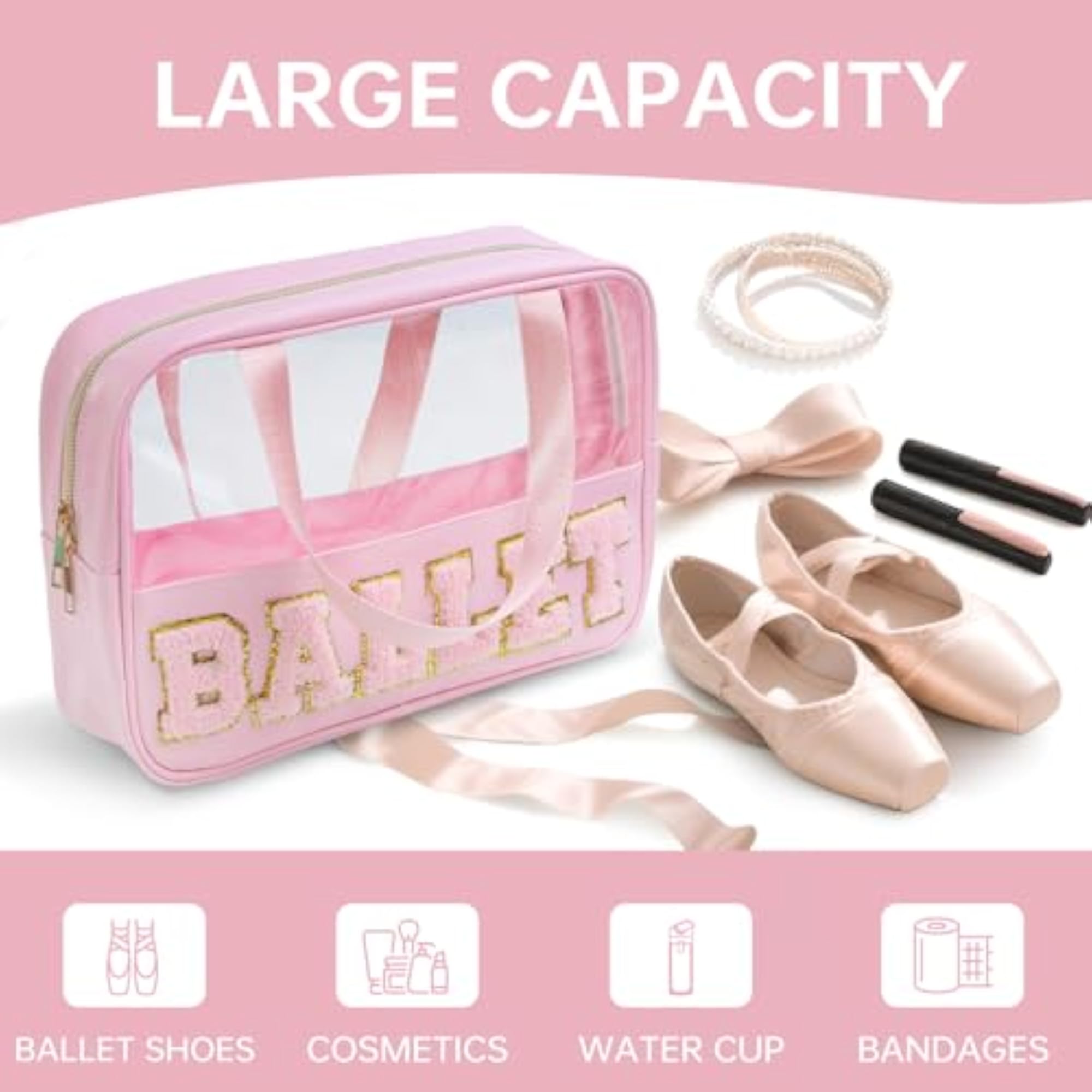 Nurse Bag for Medical Essentials, Clear Portable Toiletry Bag