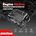 AngyMeck 264-854 Engine Oil Pan with Drain Plug Compatible with Chrysler 200 Dodge Dart Ram ProMaster City Jeep Cherokee Compass Renegade Fiat 500X Replace 5047566AB