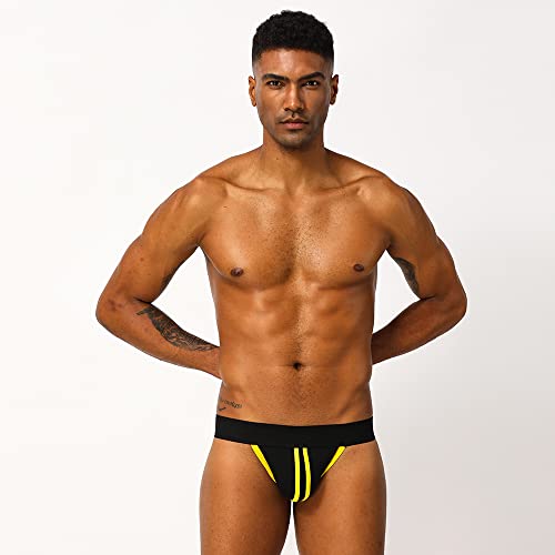 Evankin Men's Jockstrap Men low waist Sexy Underwear Athletic Supporters Thong Cotton Breathable Brief2