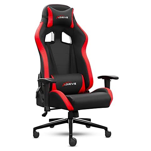 xDrive 15'Li Gaming Stuhl Bürostuhl Ergonomischer PC-Stuhl mit Einstellbar Lendenwirbelstütze, Spielsessel, Um 360 Grad drehbar, 65 Dichte Schaum Cover