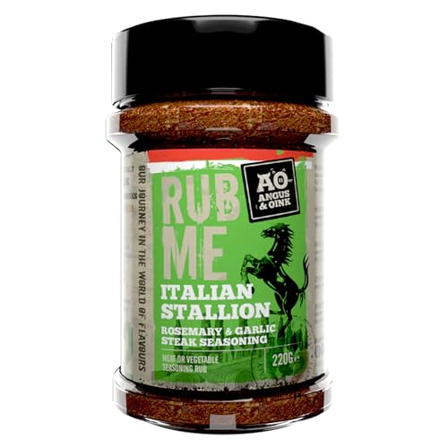 Angus & Oink | Italian Stallion BBQ Seasoning Rub | Inspired by Northern Italian Flavours | Perfect for Steak, Lamb & Pizza | 220g