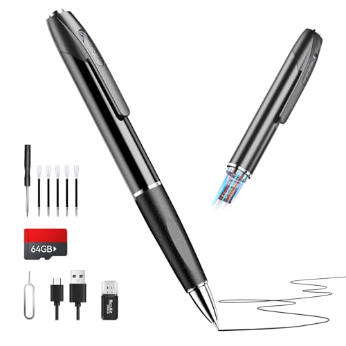Portable HD Pen Camera with Long Battery & Loop Recording