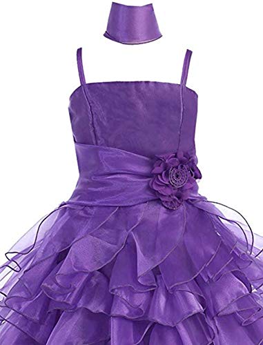 Made in USA Big/Little Girl's Flower Girl Pageant Wedding Formal Easter Dress2