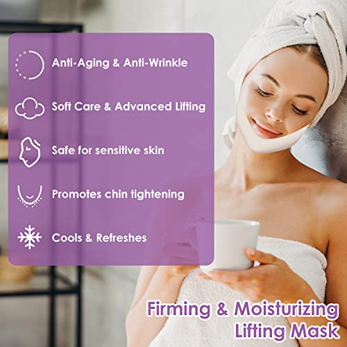 Zohraa V Line Shaping Face Masks V Line Lifting Mask Neck Lift Tape Hydrogel Collagen Mask Face Tightening Chin Mask For Moisturizing Skin #TOP3