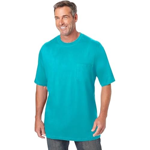 KingSize Shrink-Less Lightweight Pocket Crewneck T-Shirt