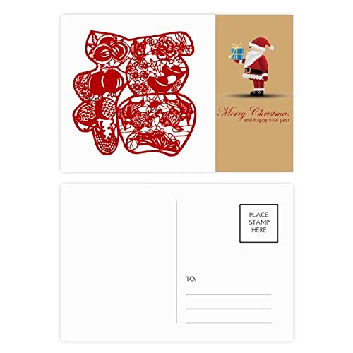 Cartes postales Père Noël pour écrire vos vœux autour du sapin en famille