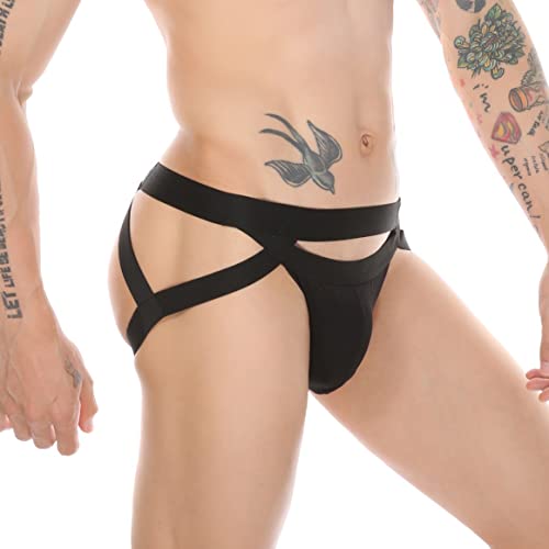 Mens Jockstrap Underwear Low Waist Mesh Breathable Athletic Supporter Jock Straps Spandex Hollow Hot Male Underpants3