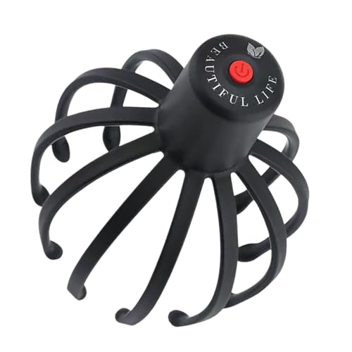 Dispositivo di massaggio elettrico della testa del polpo per il capelluto, dispositivo di massaggio elettrico della testa del polipo, graffio elettrico intelligente | Massaggiatore della testa