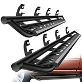 ONINE Tubular Drop Running Board Custom Fit 2019-2025 Chevy Silverado/GMC Sierra 1500 &amp; 2020-2025 Chevy Silverado/GMC Sierra 2500HD/3500HD Crew Cab Drop Side Step Nerf Bar, Textured Black