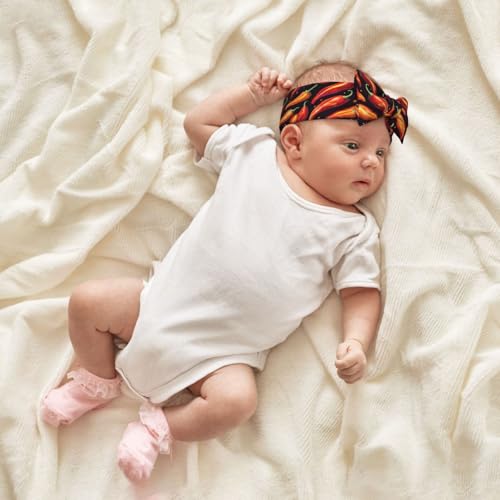 Red Pepper 1 Print Baby Girl Bows Headbands Baby Girls Newborn Headbands Infant Toddlers 0-6 Months4