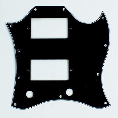 (E96) SG Classic Full Face Style Guitar Pick Guard,3ply Black