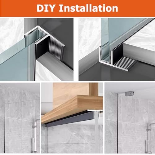 Guide de bas de porte de douche réglable pour stopper les vibrations