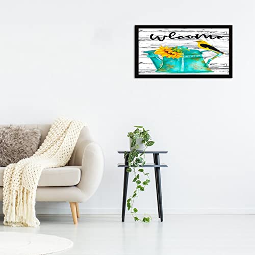 Plaque décorative moderne en bois avec cadre de 30,5x55,9 cm - 3