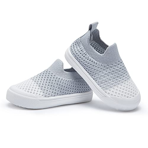 Bmcitybm Baby Walking Shoes First Boy Girl Walker Infant Sock Tennis Mesh Sneakers Breathable 6 9 12 18 24 Months Grey Size 18-24 Months Toddler thumb #2