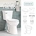 Gerber Viper Force Elongated Two-Piece Toilet with 12-in Rough-in, ADA Compliant Chair Height, High Efficiency 1.28 GPF, Soft-Close Seat and Install Kit with Wax Ring Included, White, GRS48352