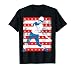 Fastpitch T-shirt de softball pour fille Motif drapeau américain patriotique T-Shirt