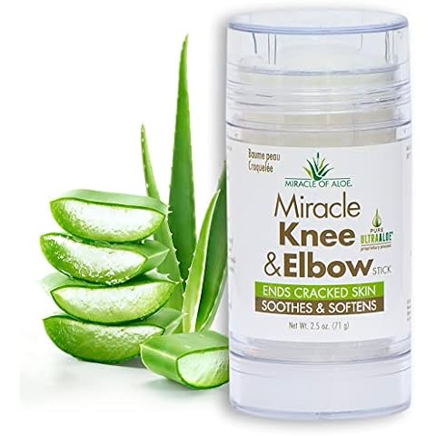 Miracle Knee & Elbow Stick with UltraAloe Gel for Dry, Cracked Skin, Soothes, Moisturizes, Promotes Healing, 2.5 oz Cover