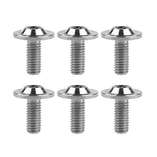 Image of Titanium Torx Head M6 x15 20mm Bolt Screw for Bicycle Motorcycle Car Modification Pack of 6 (Normal Titanium, M6x15mm)