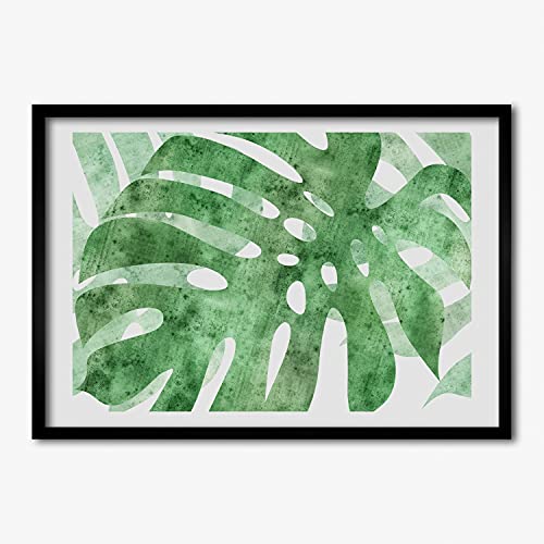 Cadre photo pour habiller un grand mur vide tableau Monstera 70x50