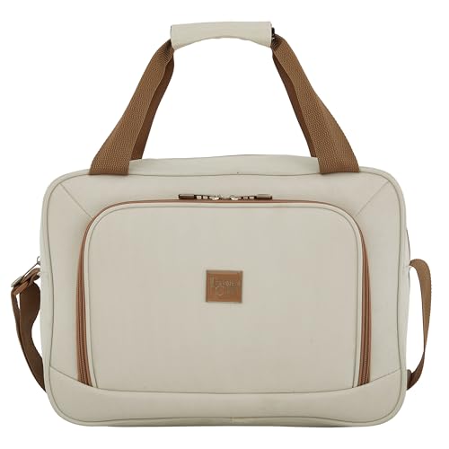 Image of Travelers Club Midtown Hardside 4-Piece Luggage Travel Set, Vanilla