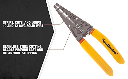 Southwire - 58278440 Tools & Equipment SNM1012 10-12 AWG Ergonomic Handles NM Cable Wire Stripper/Cutter by Southwire - Image 4
